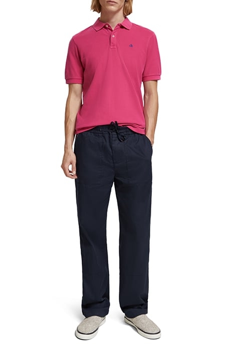 GARMENT-DYE ORGANIC PIQUE POLO CERISE 3