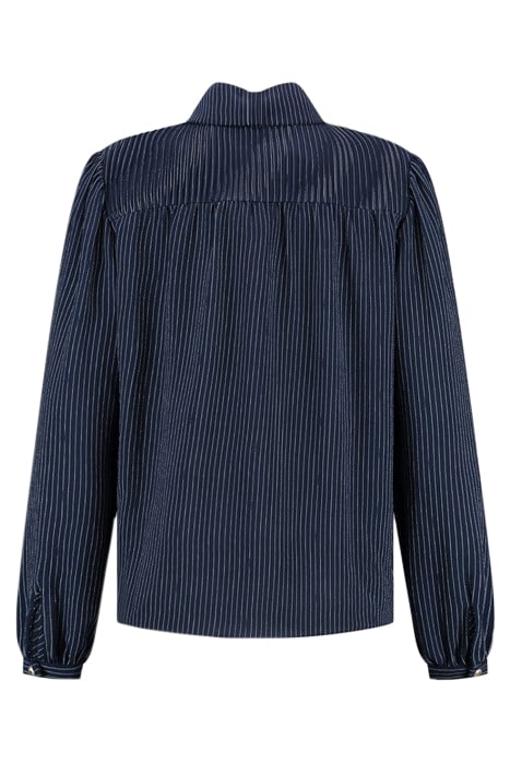 ANSELL PRINT BLOUSE DRESS BLUE 2