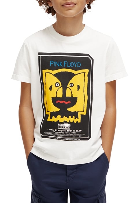 BOYS COTTON IN CONVERSION PINK FLOYD ARTWORK T-SHIRT OFF WHI 1