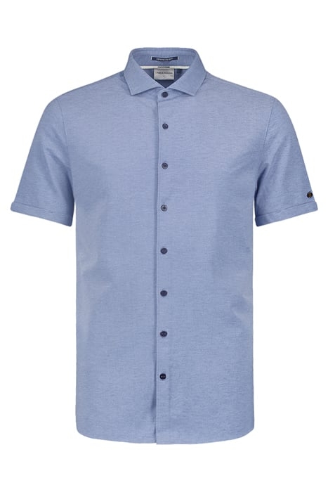 SHIRT SHORT SLEEVE JERSEY STRETCH MELANGE COBALT 4