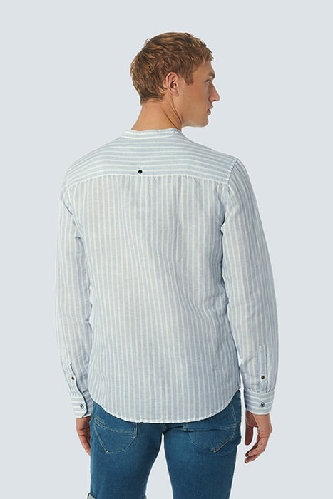 SHIRT GRANDDAD STRIPE WITH LINEN CLOUD 2