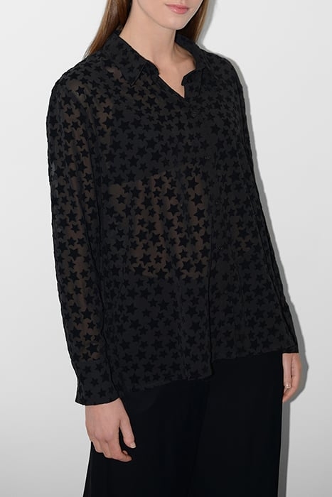 NOVELTY STAR LS SHIRT BLACK 1