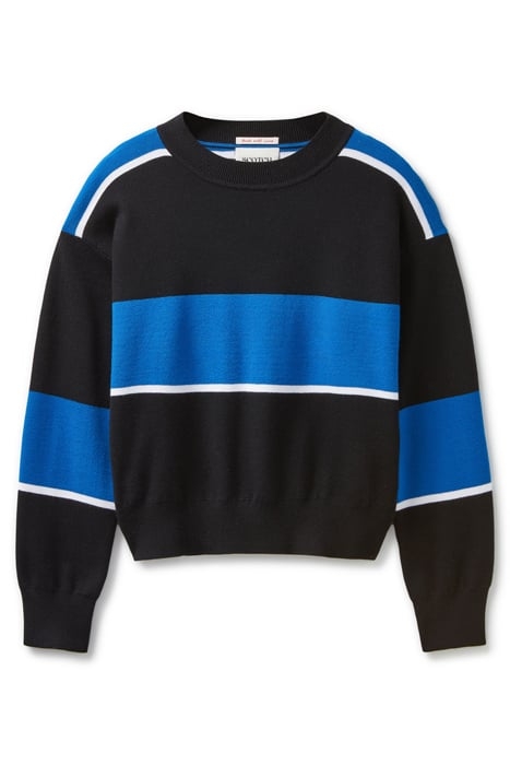 SWEATER PULLOVER BLACK NIGHT/NAUTICAL BLUE 3