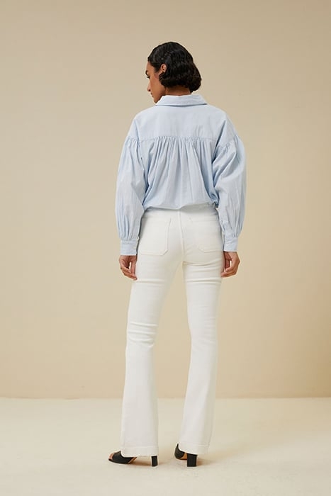 LEILA PANT TWILL T OFF WHITE 2