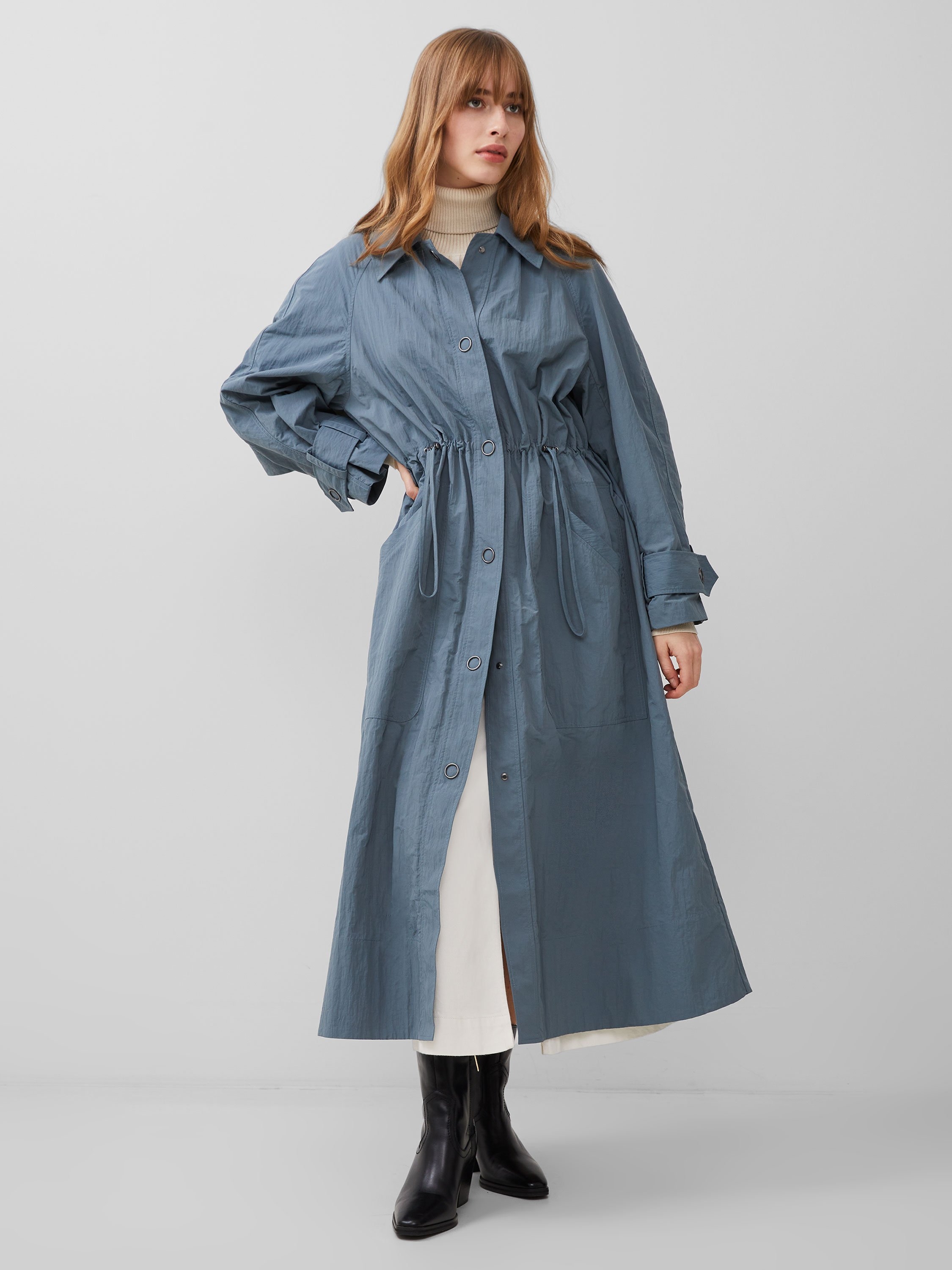 FRENCH CONNECTION ILENA TRENCH COAT STORMY WEATHER 1