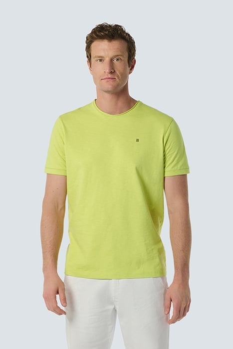 T-SHIRT CREWNECK SLUB LIME 1