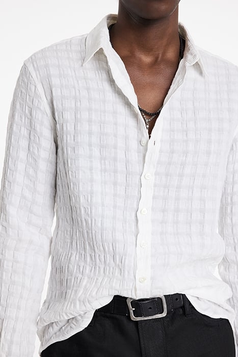 MULTI BUTTON SLIM FIT SHIRT WHITE 3