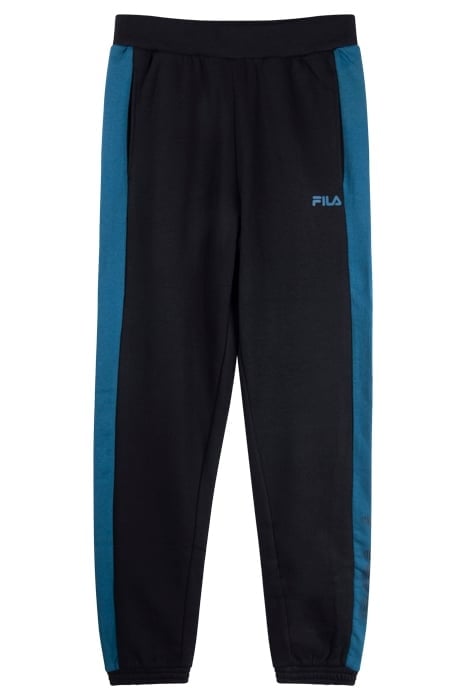 SUNGARIN BLOCKED SWEAT PANTS BLACK-LEGION BLUE 1