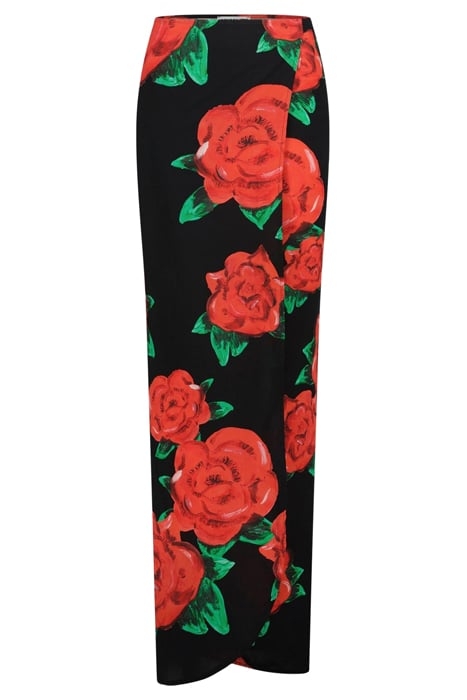 CANDELARA WRAP SKIRT LONG BLACK 2