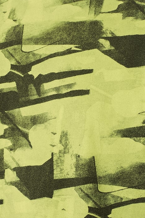 T-SHIRT CREWNECK ALLOVER PRINTED GARMENT DYED LIME 7