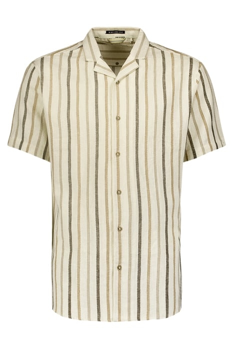 SHIRT SHORT SLEEVE 3 COLOURED STRIPES CEMENT 4