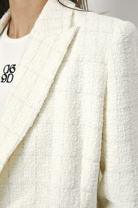 RENOIR BOUCLÉ BLAZER BUTTER CREAM 5