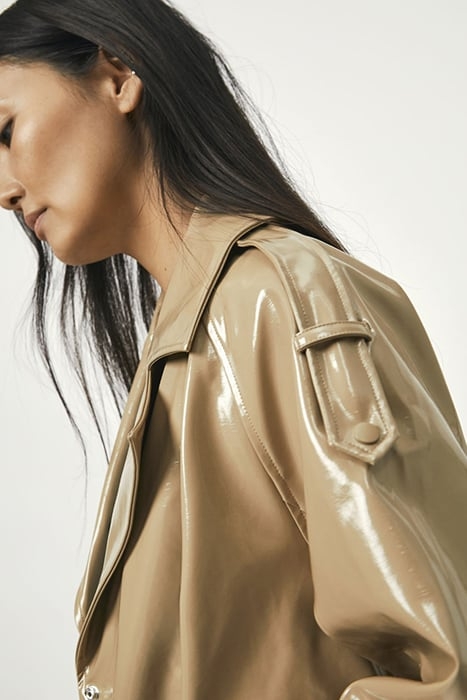 MARCEAU FAUX TRENCHCOAT AMBER WAVE 4