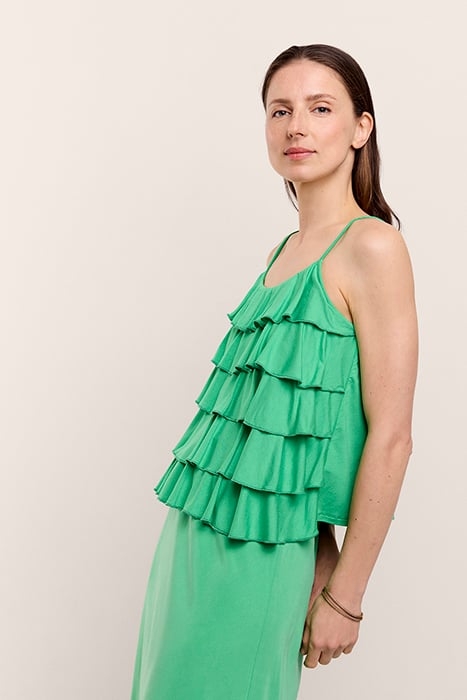 SINGLET FINE VISCOSE JERSEY ISLAND GREEN 3