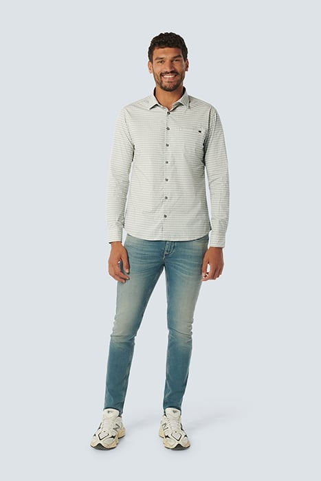 SHIRT STRETCH ALLOVER PRINTED DARK STEEL 3