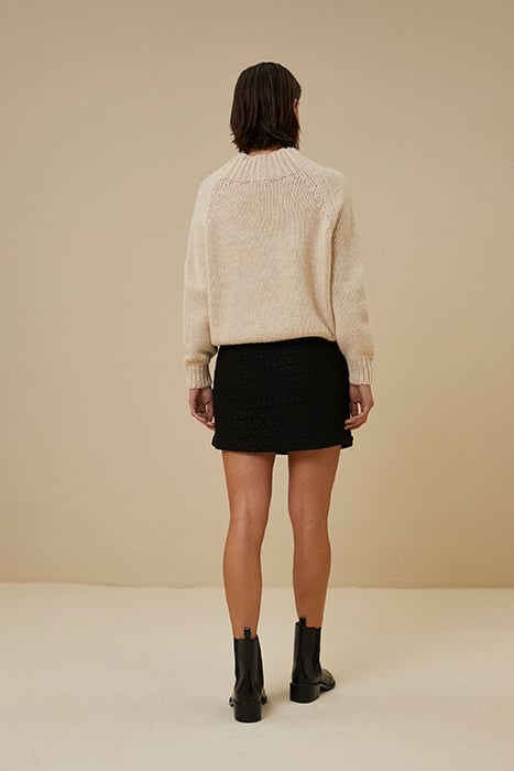 NEVE TWEED SKIRT BLACK 2