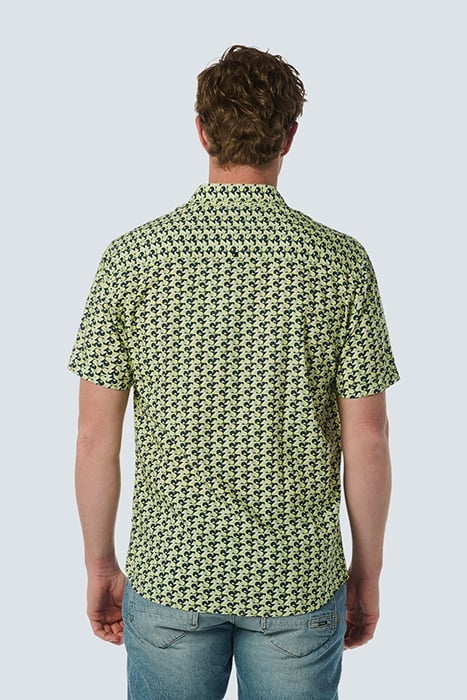 SHIRT SHORT SLEEVE ALLOVER PRINTED LIME 2