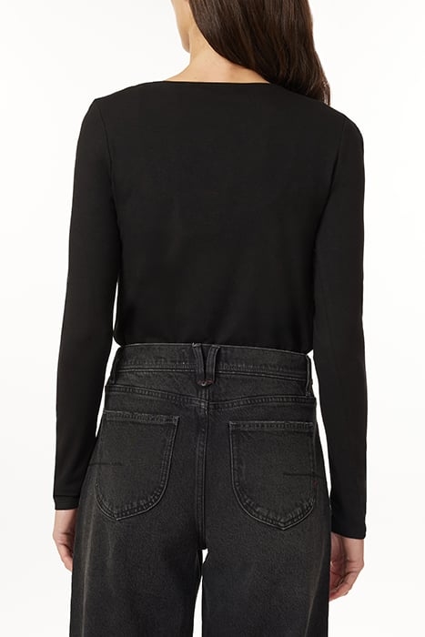 LS KNIT TOP BLACK 2