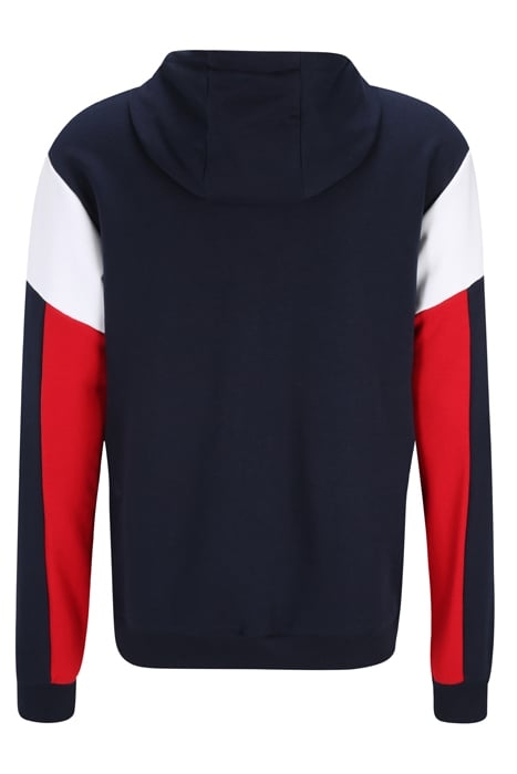 TRUDEN BLOCKED HOODY BLACKIRIS-TRRED-BRIWHIT 5