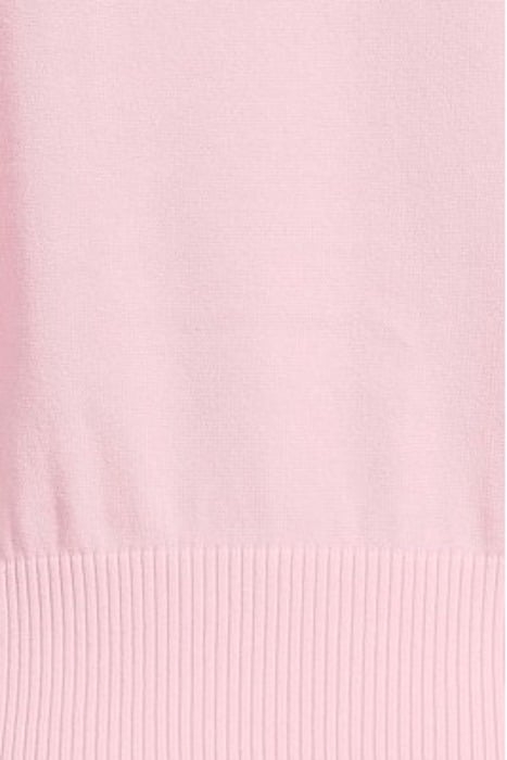 JACQUARD LOGO COTTON SWEATER PINK 5