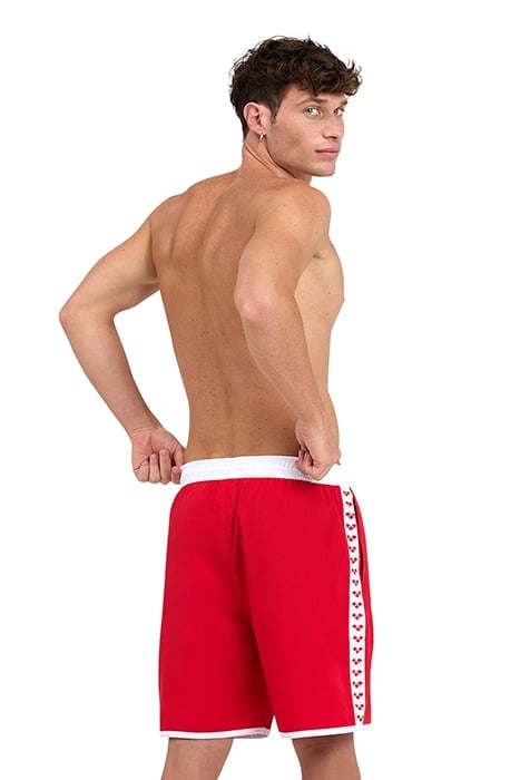 ICONS TEAM STRIPE UNISEX BERMUDA RED-WHITE 2