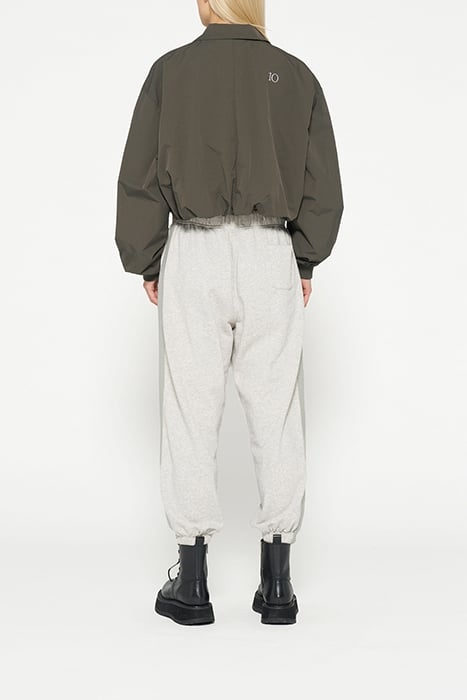 BAR JOGGER TAPE FLEECE WHITE GREY MELEE 2