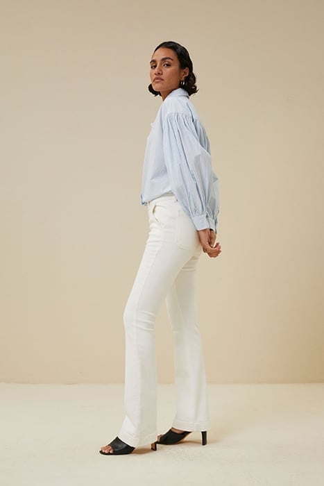 LEILA PANT TWILL T OFF WHITE 3
