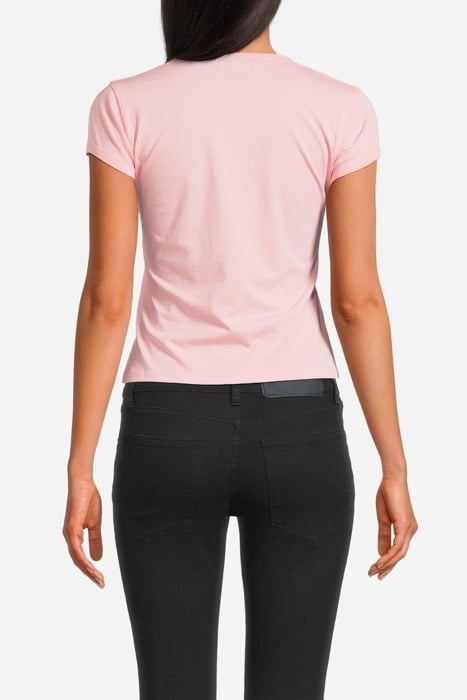 T-SHIRT IN JERSEY LOGO PINK 2