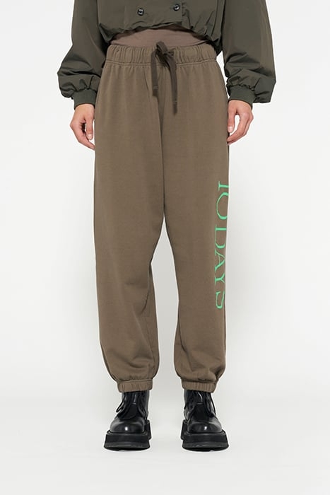 BAR JOGGER FLEECE DARK MOSS 1