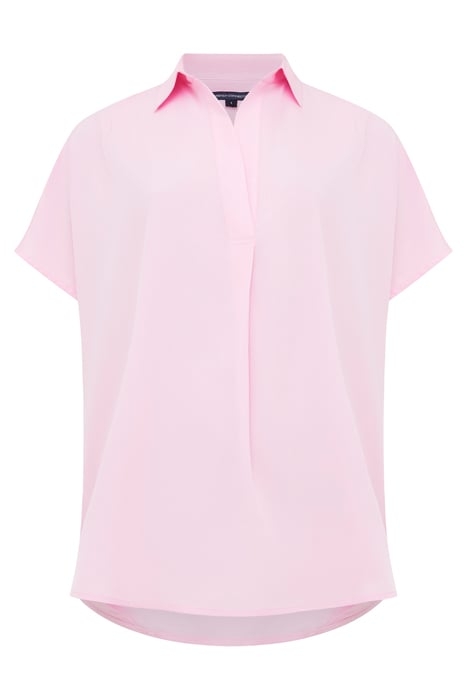 FRENCH CONNECTION CREPE LIGHT S/LESS POPOVER POPOVER SHIRT S 4