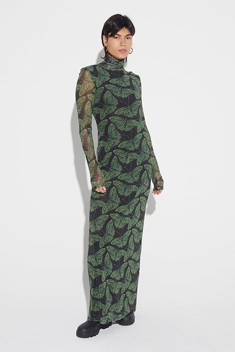 FYA MESH DRESS GREEN 4