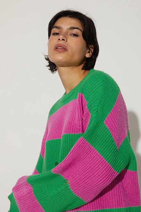 SASA KNITTED DRESS POISON GREEN 4