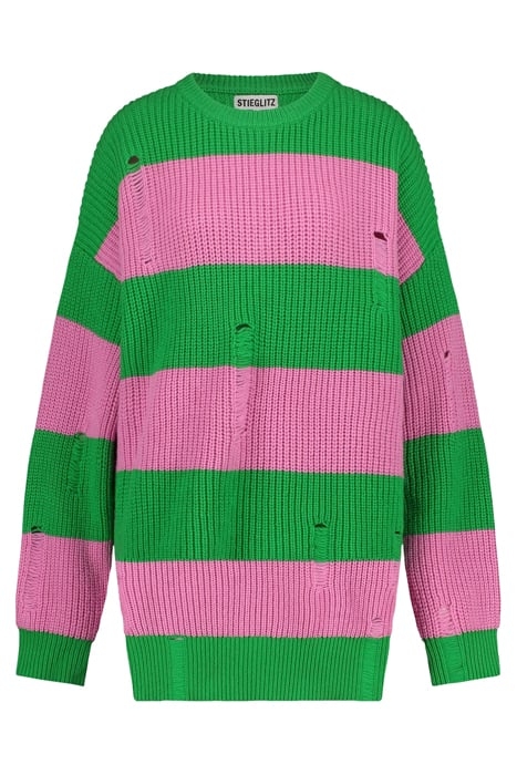 SASA KNITTED DRESS POISON GREEN 2