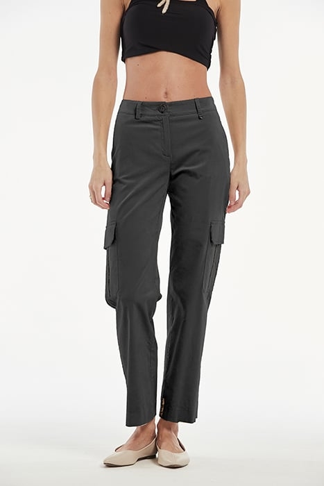 STRETCH COTTON ANDREU TROUSERS BLACK 1