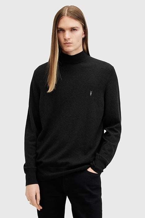 KILBURN MOCK NECK CINDER BLACK MARL 1
