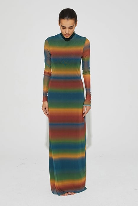 LILIAS MESH DRESS GREEN 1