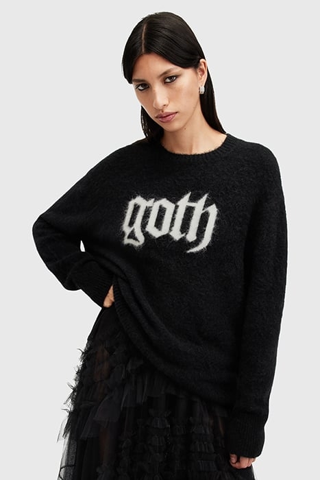 GOTH JUMPER BLACK 1