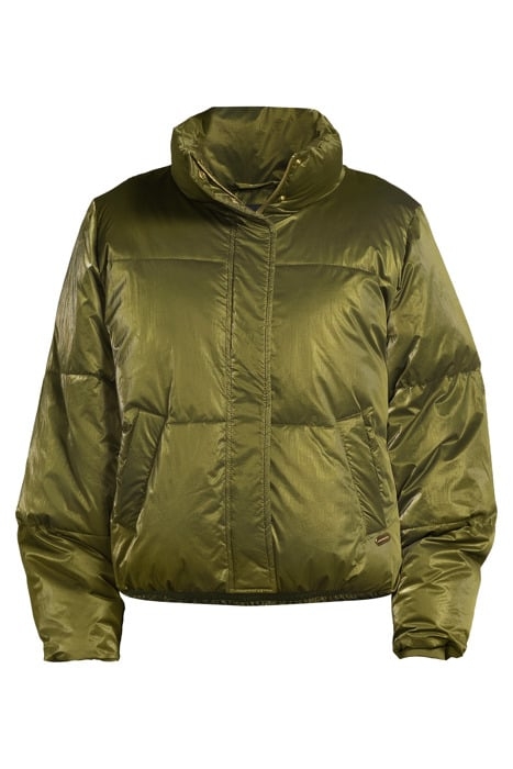 WATER RESISTANT METALLIC PUFFER JACKET WITH REPREVE® FILLING 3