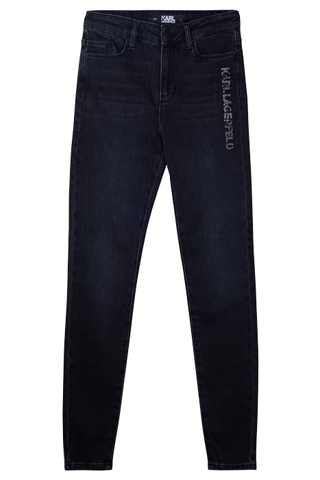 SKINNY LOGO DENIM BLACK 1