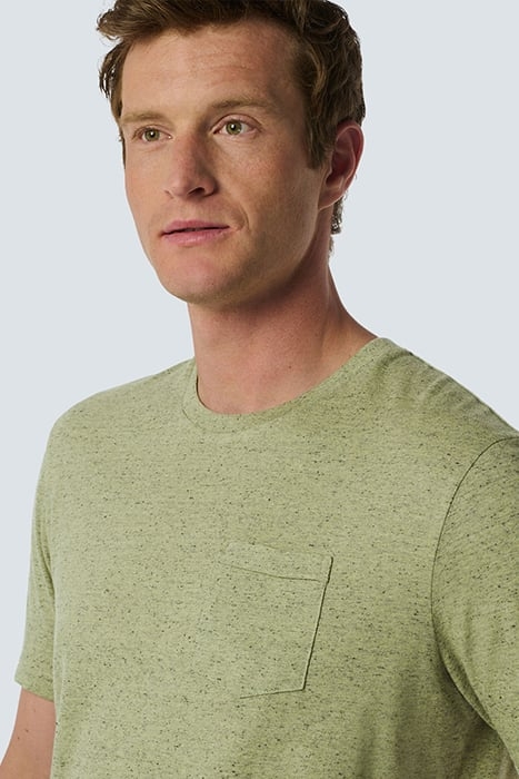 T-SHIRT CREWNECK MULTI COLOURED MELANGE LIME 6