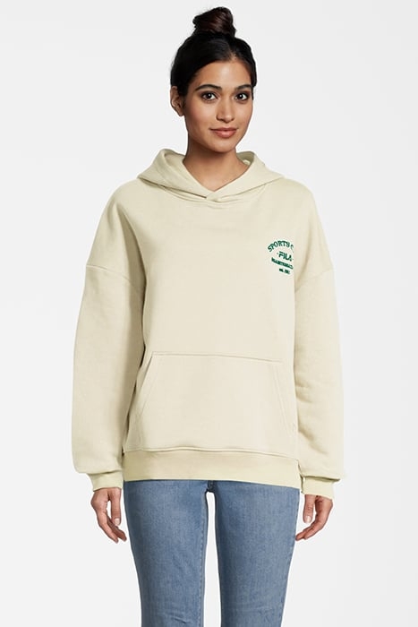 BITZ LOOSE FIT HOODY ANTIQUE WHITE 1