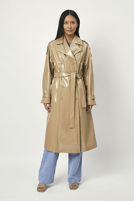 MARCEAU FAUX TRENCHCOAT AMBER WAVE 1