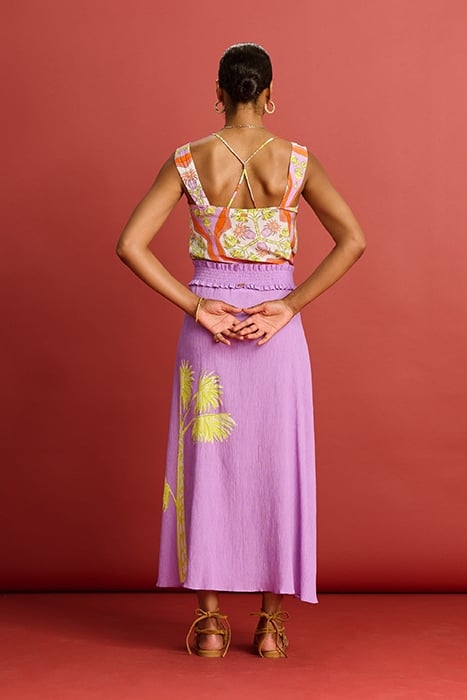 SKIRT - LILAC FLOWER PURPLE 2