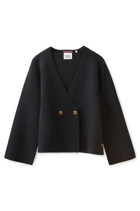 DOUBLE BREASTED FULL SLV CARDI BLACK NIGHT 3