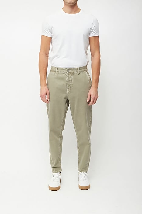 MILITARY DENIM TROUSER GREEN 1