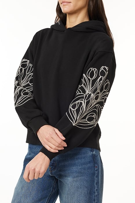 CLASSIC HOODIE BLACK NIGHT TULIPS 3