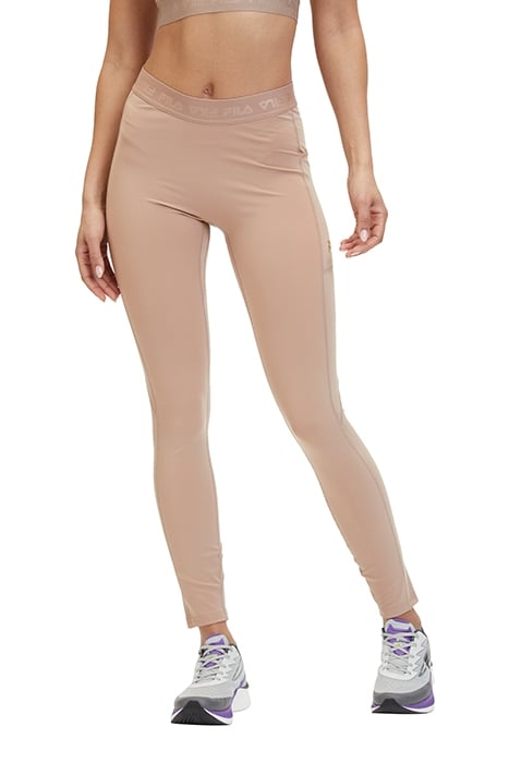 ROSES RUNNING TIGHTS MOCHA MERINGUE 1