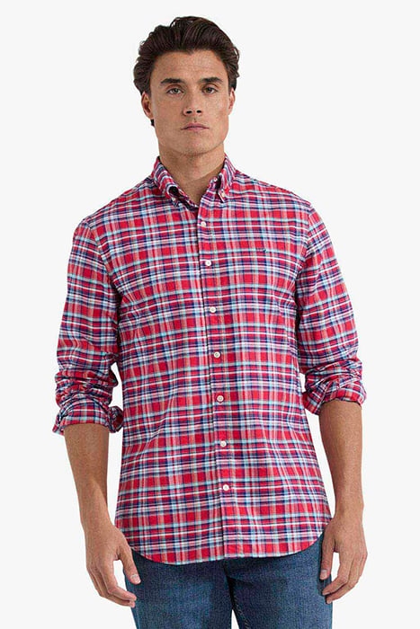 SUMMER CHECK SHIRT RED 1