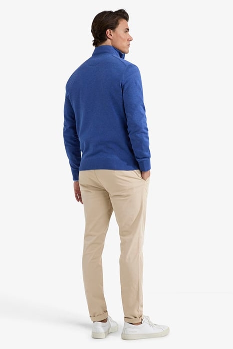 ZIP MOCK SWEATER ROYAL BLUE 3