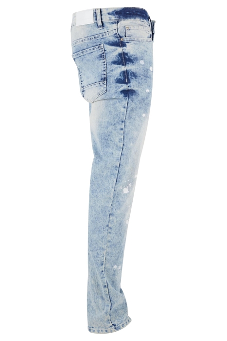 STRETCH SIGNATURE DENIM LT. SAND SPLATTER 4